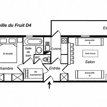 Apartamento Résidence Aiguille Du Fruit Bas - 2 Pièces Renové, Balcon Sud Mae-7640 *